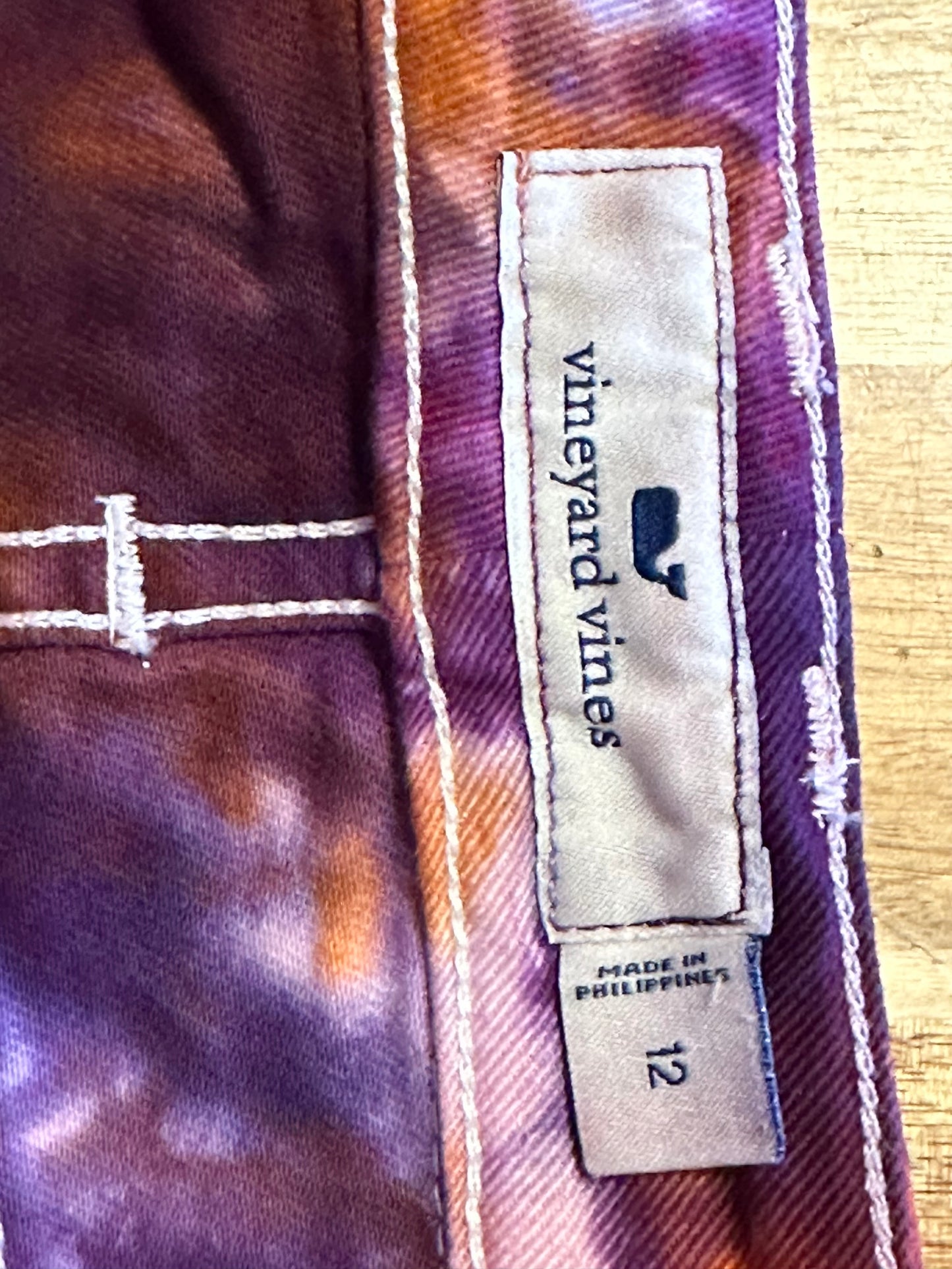 Purple Orange theme denim skirt size 12